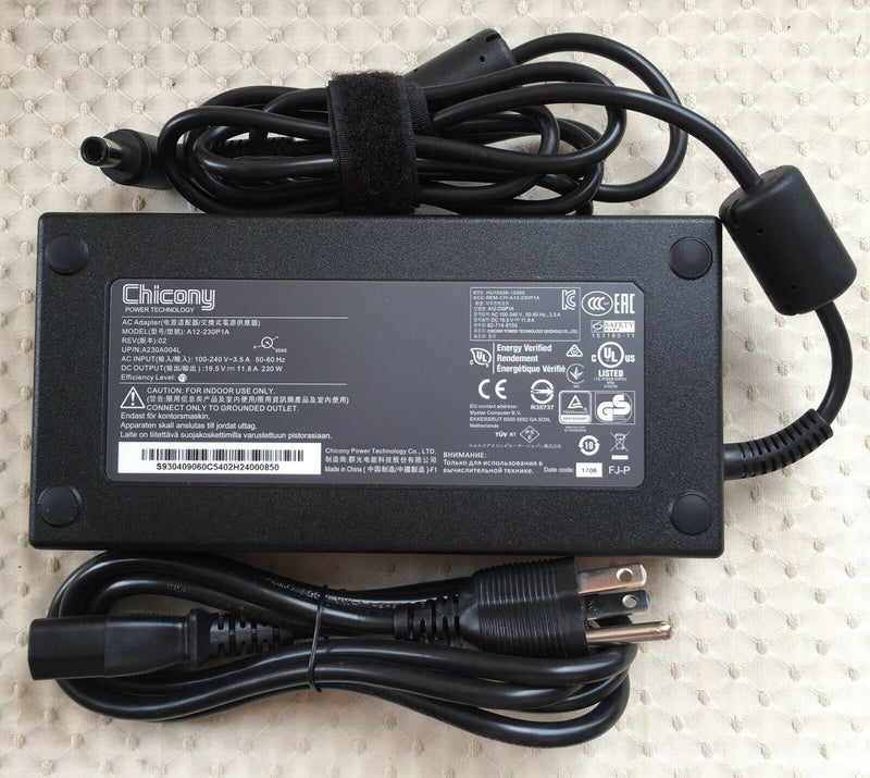 Original Chicony 230W 19.5V AC Adapter for MSI GP63 Leopard 8RF-681TW,A12-230P1A