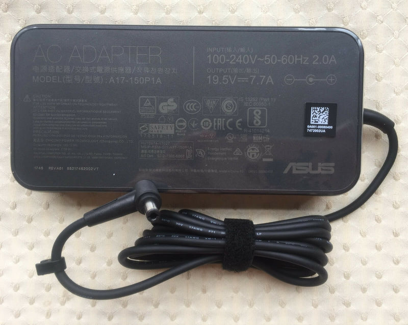 New Original ASUS Rog Strix GL703VD-GC024T,A17-150P1A,150W 19.5V AC Adapter&Cord