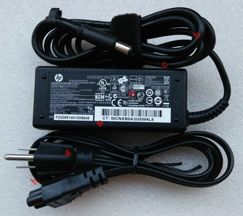 Original Genuine OEM HP 65W Smart AC Power Adapter fr HP ProBook 455 G1 Notebook