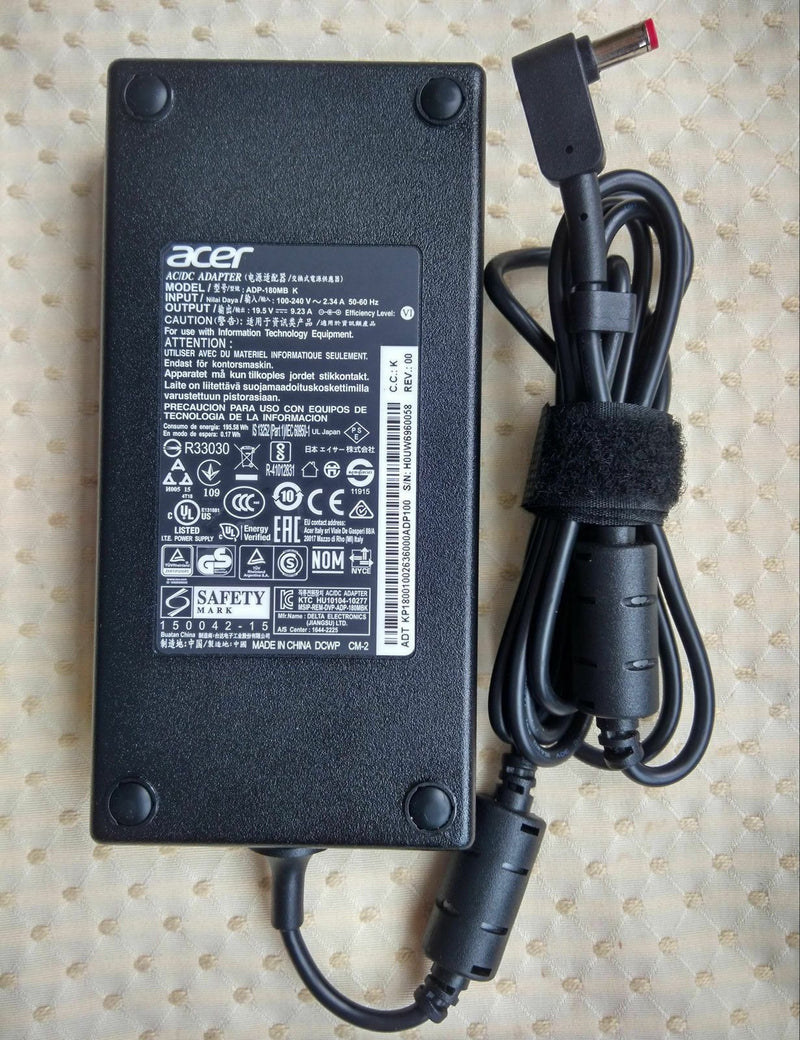 New Original OEM Acer 19.5V 9.23A Cord/Charger Predator Helios 300 PH317-51-78H7