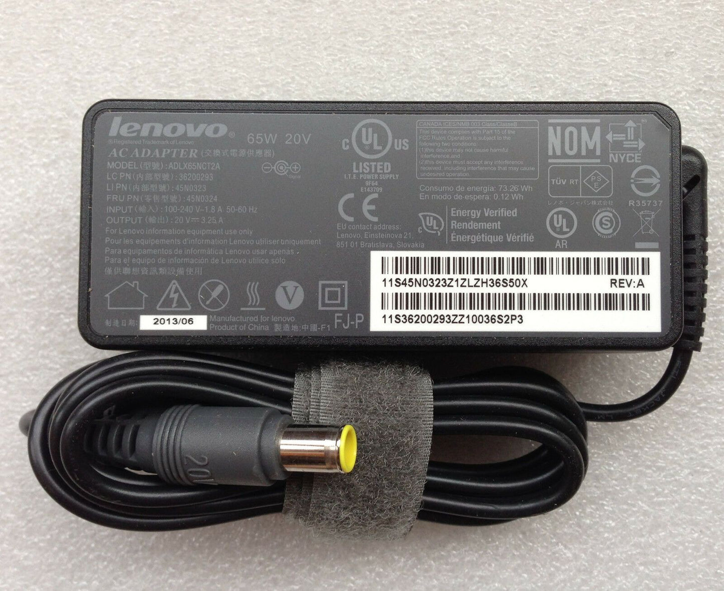 @Original OEM Lenovo ThinkPad Edge E535 ADLX65NDT2A,ADLX65NCT2A 65W AC Adapter