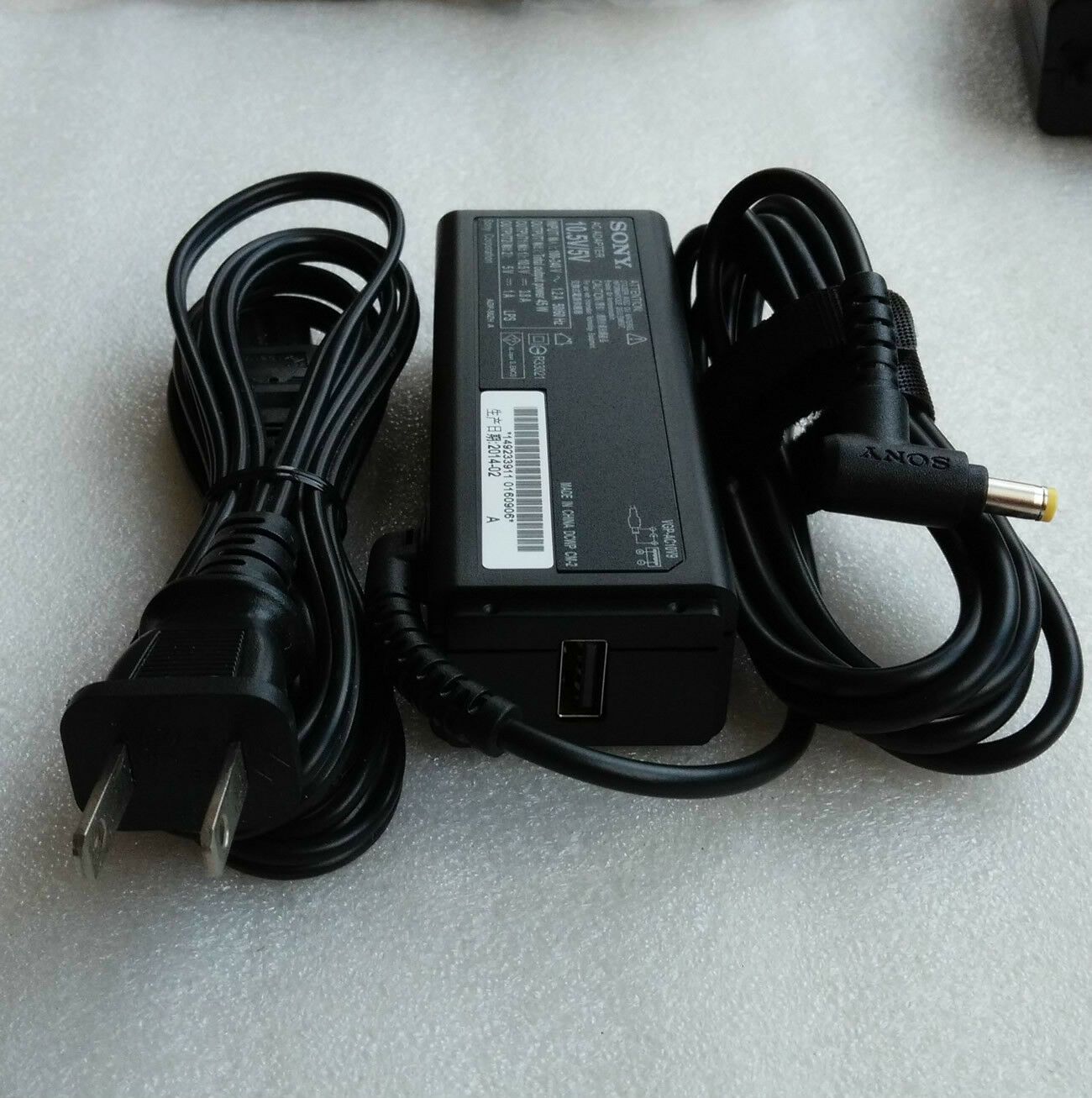 @Original OEM Sony VAIO PRO 13 SVP13224PXB,VGP-AC10V9,ADP-50ZH A,AC Adapter&Cord