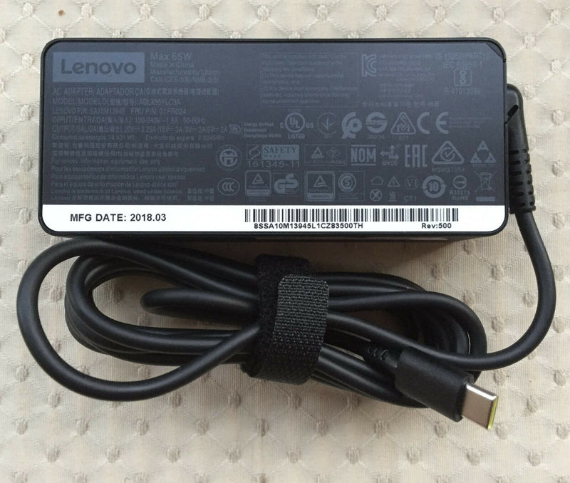 New Original 65W USB-C AC Adapter for Toshiba Dynabook Tecra X50-F PLR31A-0NV001