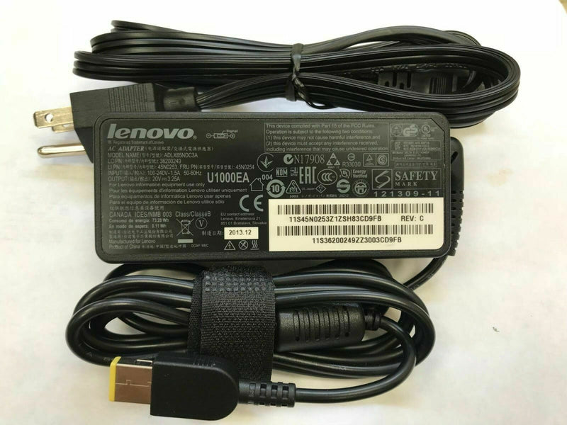New Original OEM Lenovo 65W AC Adapter for Lenovo ThinkPad X1 Carbon 20BS-0037US