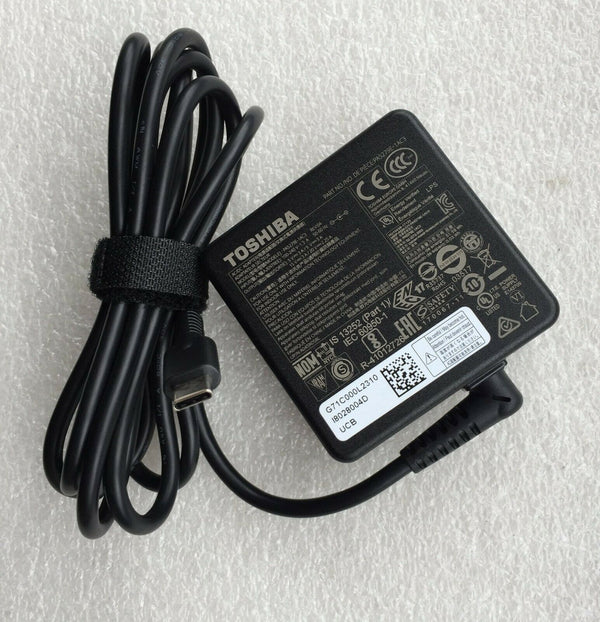 Original Toshiba Portege X20W-E PRT22A-09001R PA5279E-1AC3 45W USB-C AC Adapter@