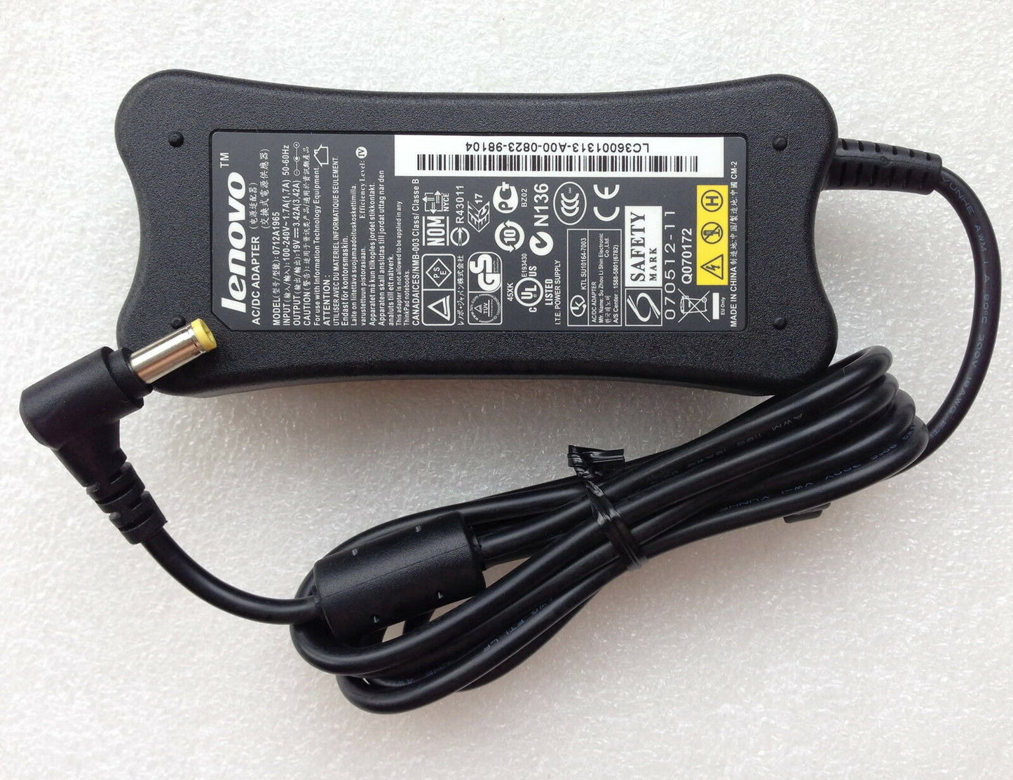 Original Genuine OEM AC Power Adapter charger IBM LENOVO THINKPAD G530-4151 4446