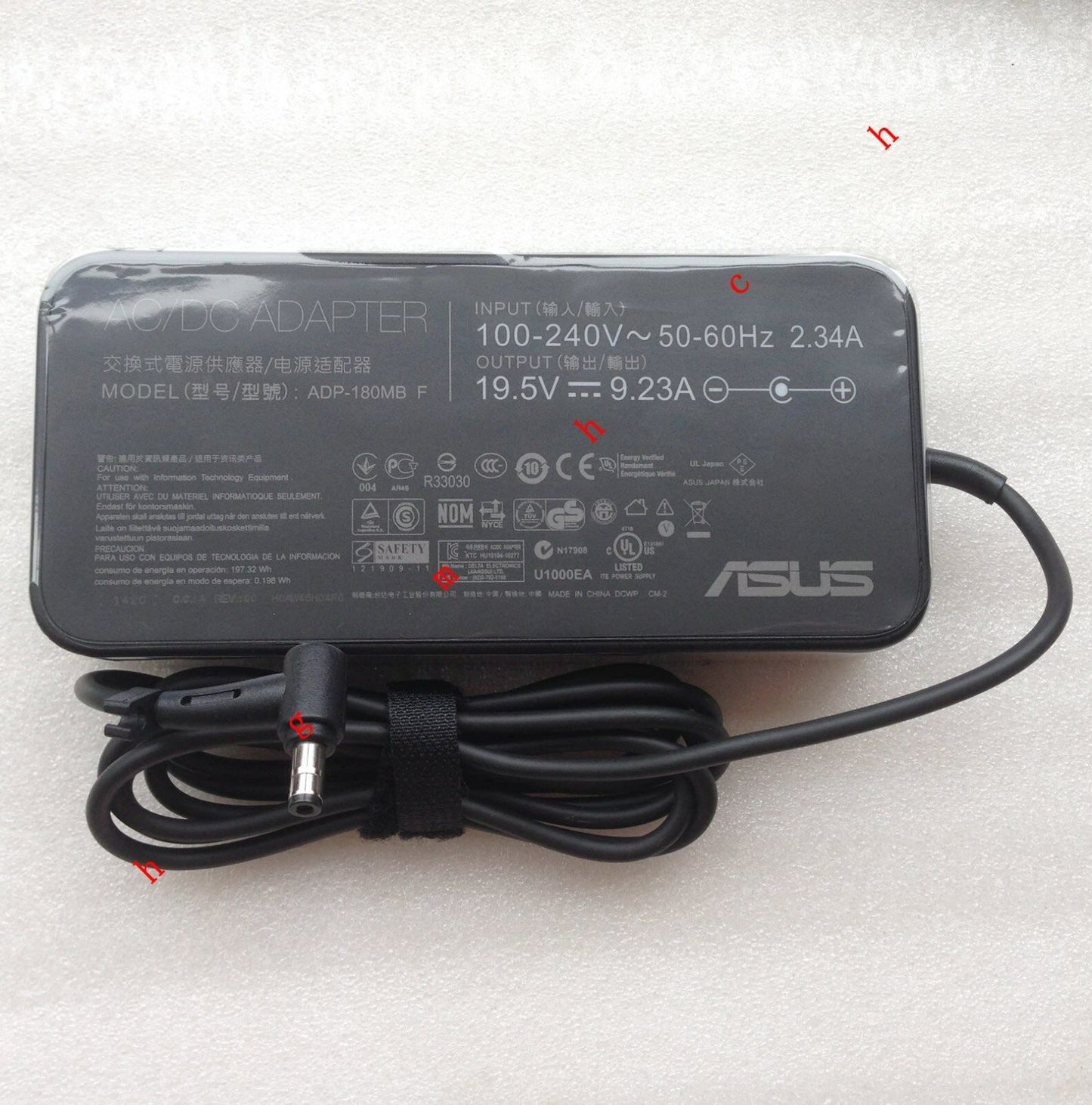 @Original OEM ASUS 180W Charger G750JX-T4052H,ADP-180MB,FA180PM111 Gaming Laptop
