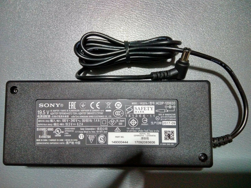 Original OEM Sony 120W AC Adapter&Cord for Sony KDL55W800BUN2 55" class LED HDTV