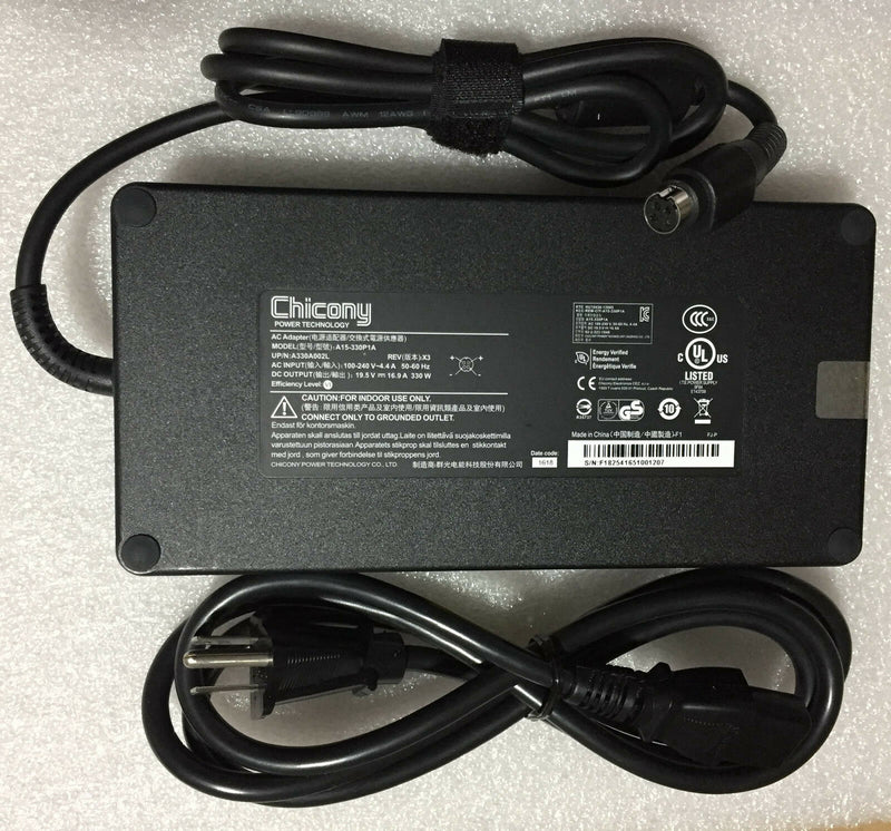 @New Original OEM Chicony 19.5V 16.9A 330Watt AC Adapter for Sager NP9175 Laptop