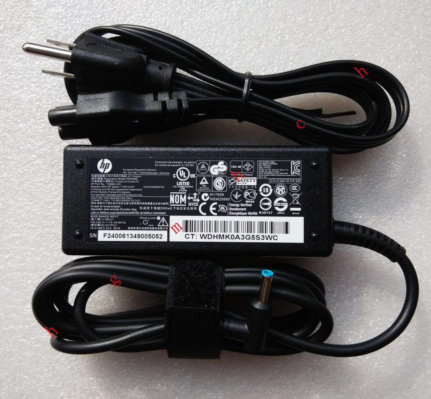 @Original OEM 65W 19.5V AC Adapter for HP Pavilion TouchSmart 11-E015NR Notebook