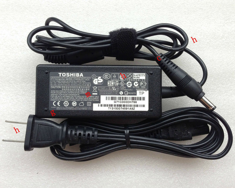 New Original Toshiba Cord/Charger Portege Z835-SP3201M,Z835-SP3202M PA3822U-1ACA