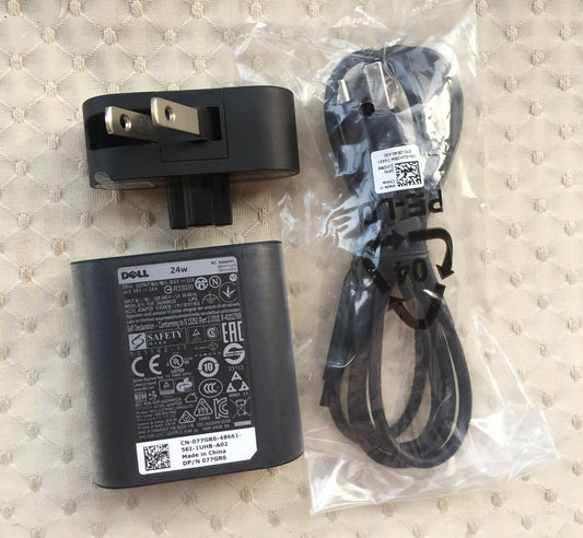 New Original Dell Venue 11 8 7 Pro Tablet AC Adapter Charger 24W DA24NM130 77GR6