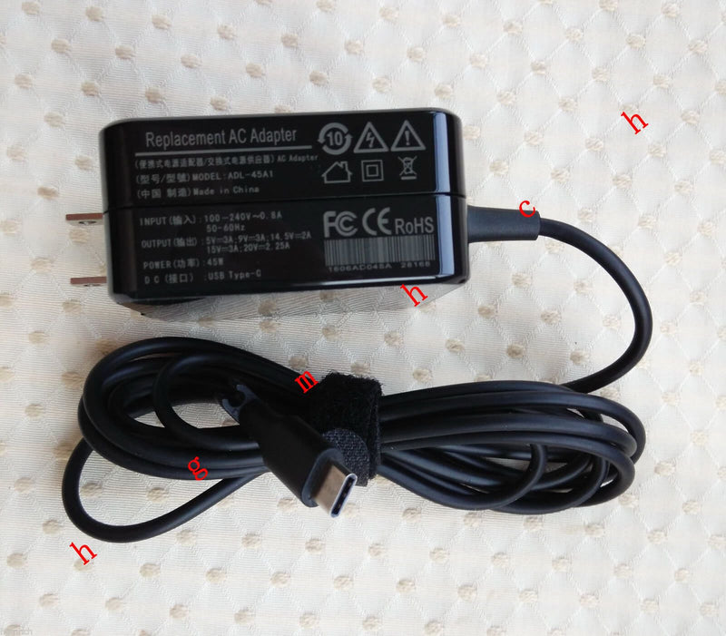 Original Genuine 45W AC Adapter for ASUS ZENBOOK 3 UX390UA-QENT2S-CB Ultrabook