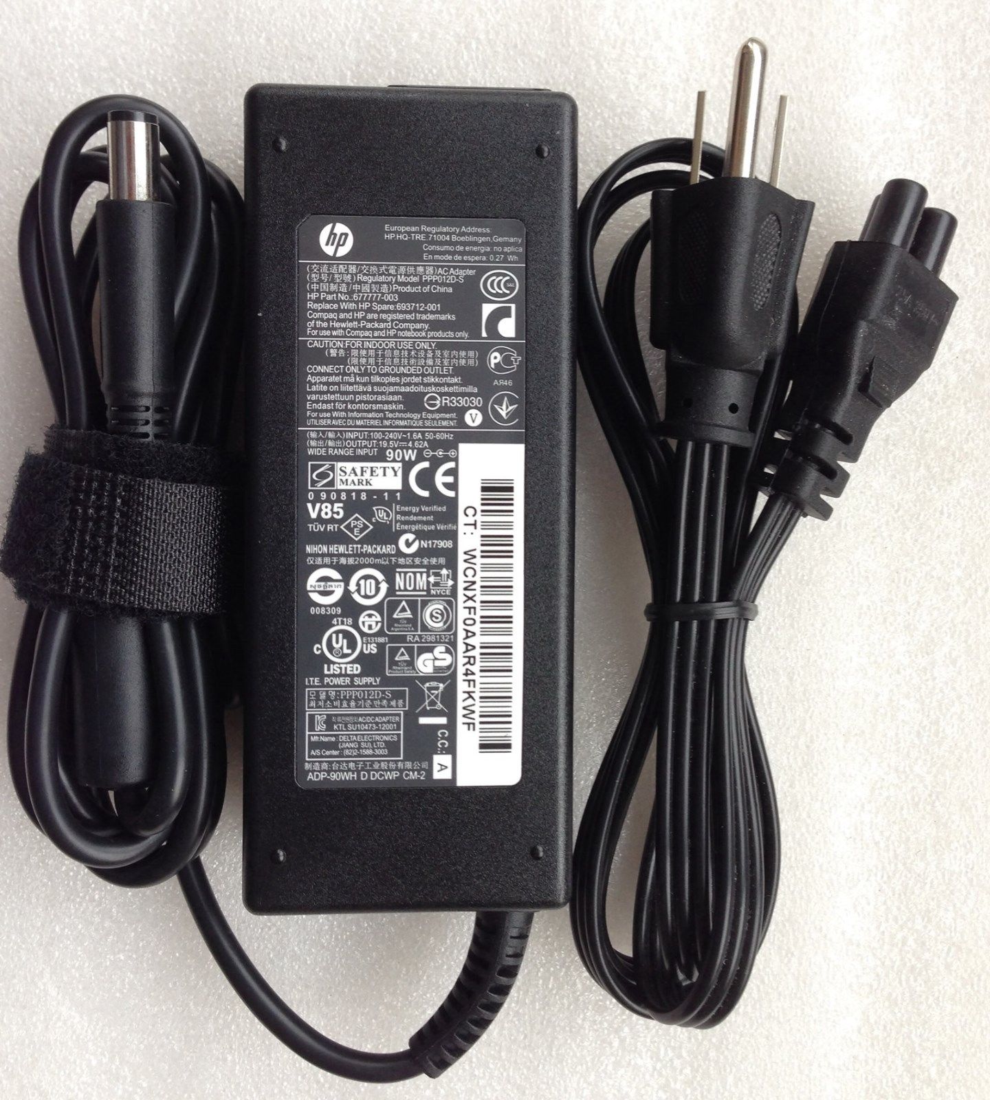 Original 90W Battery Charger fits HP ProBook 4540s/6455b/6560b/4730s/4535s/4320s