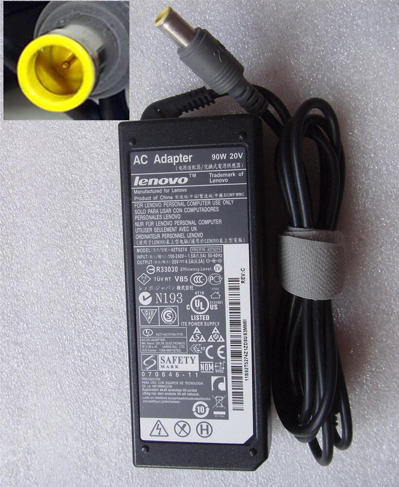 Original OEM AC Power Adapter Cord for LENOVO ThinkPad T420s/i5-2540M Notebook