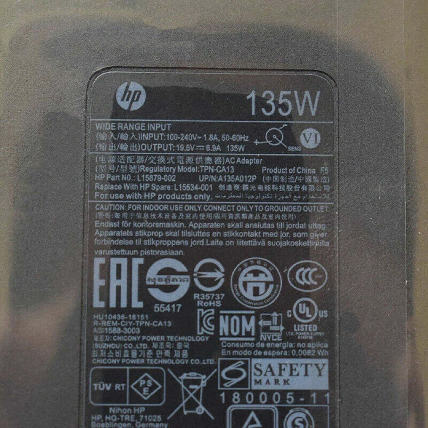 @Original HP Charger Pavilion 15-DK0010NR/6QZ94UA,6QZ94UAR,L15879-002,L15534-001