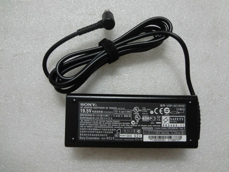 @New Original OEM 19.5V 4.7A 92W AC Adapter&Cord for Sony VAIO PCG-41215L Laptop