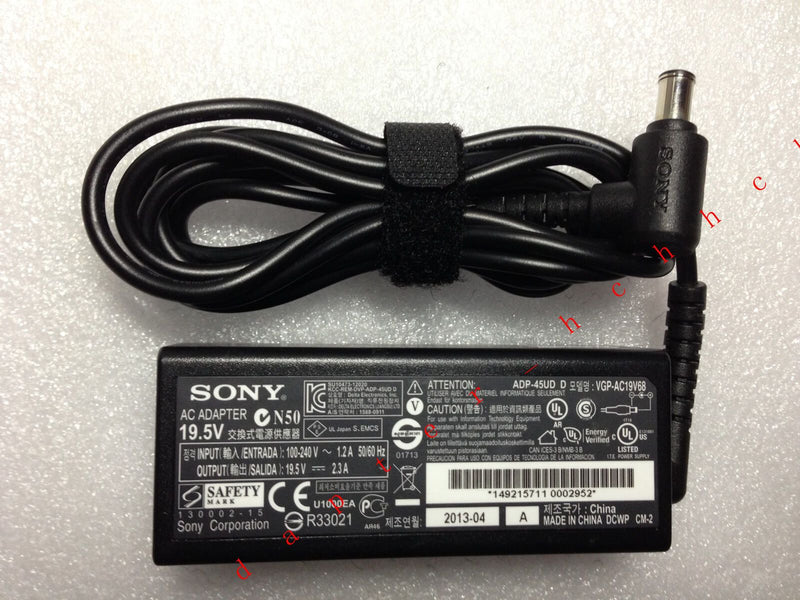 @Original OEM Sony 45W AC Adapter for VAIO Fit 15E SVF1521Q1RW,54679284 Notebook