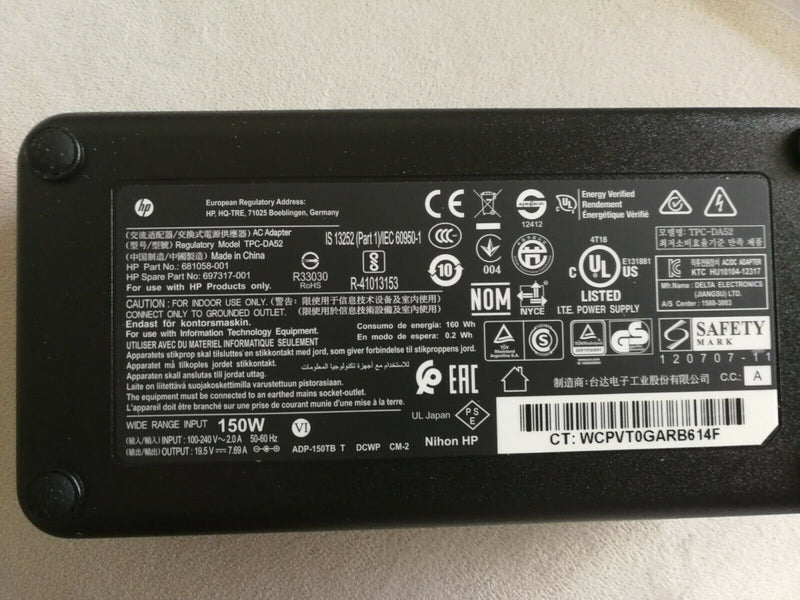 Original HP 150W AC Adapter for HP ENVY TS 27-K027C,27-K037C,681058-001 AIO PC
