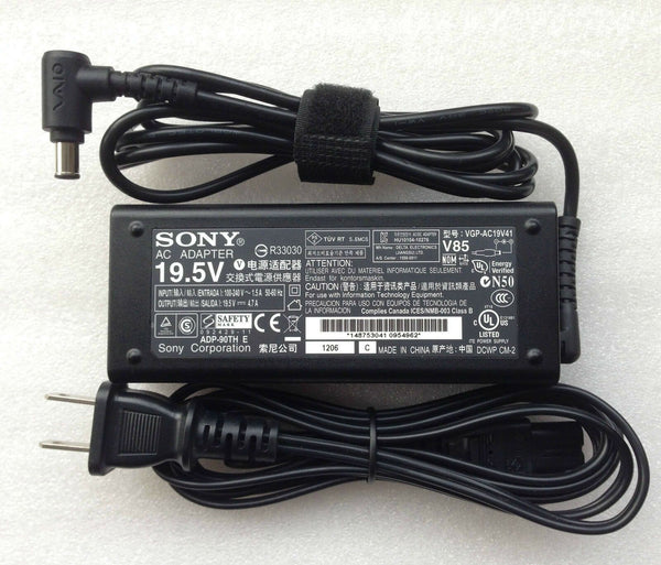 Original 90W AC Adapter Power Cord Charger for Sony Vaio VPCCA15FG, VPCCA15FG/R