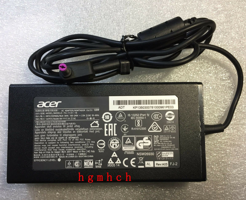 Original Acer AC/DC Adapter&Cord for Acer Aspire VX5-591G-75RM,PA-1131-16 Laptop