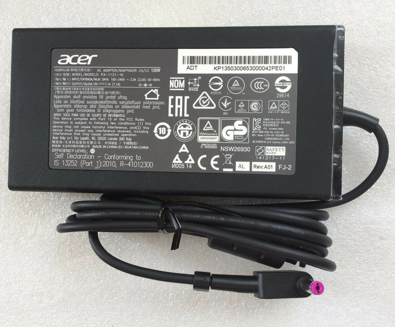 Original 19V 7.1A AC/DC Adapter for Acer Aspire KP.13503.007,KP.13501.005 Laptop
