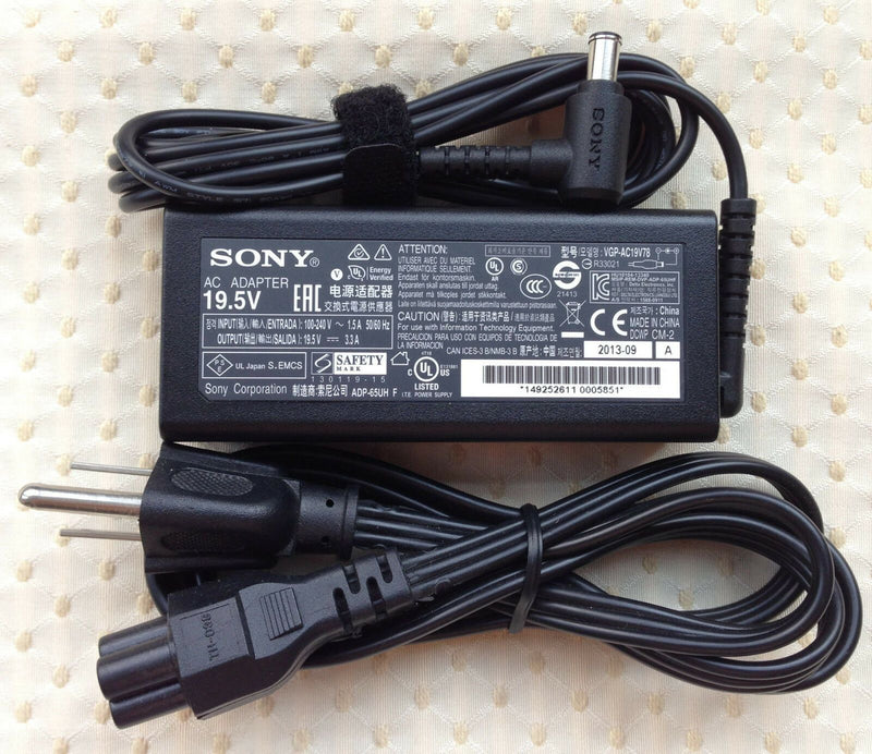 @New Original OEM Sony 65W AC Adapter for Sony VAIO Fit 15A SVF15N27SAB Flip PC