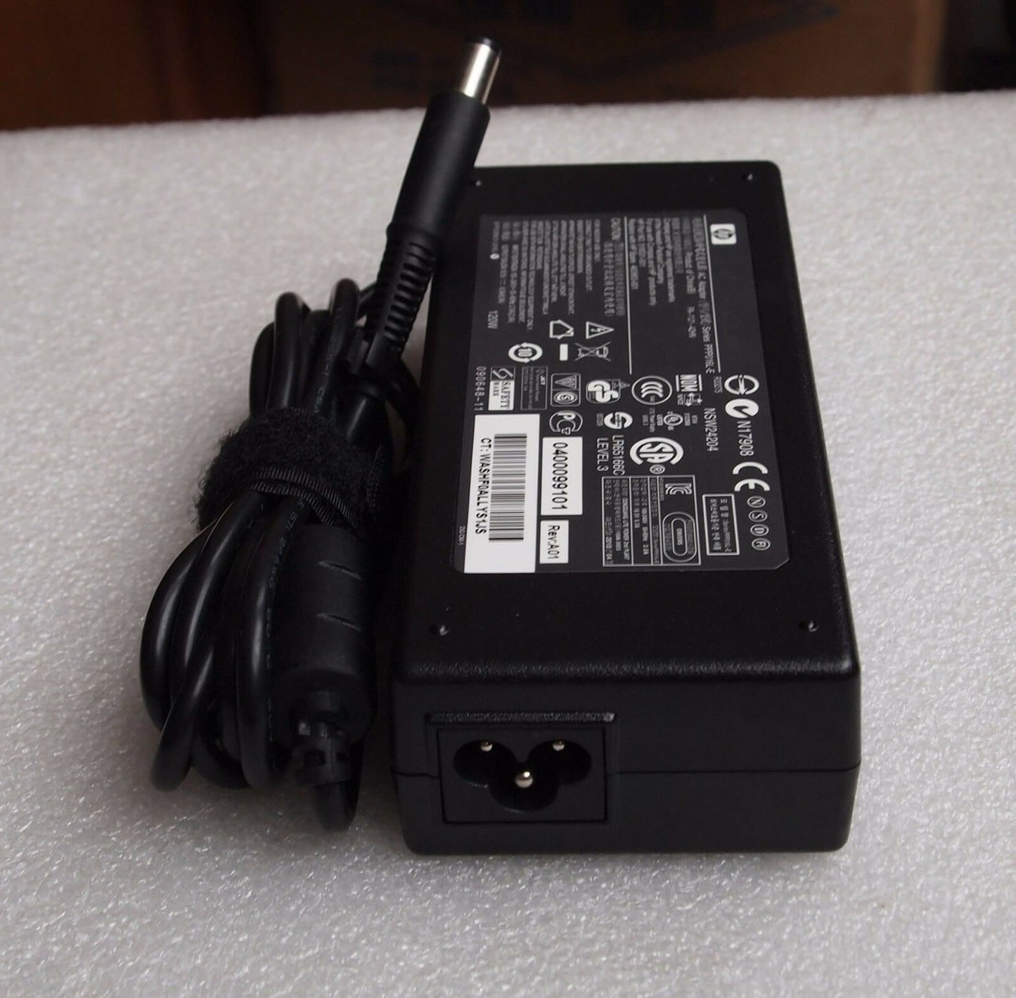 Original OEM HP 120W AC Power Adapter Cord/Charger Elitebook 8540p 8540w HDX x18