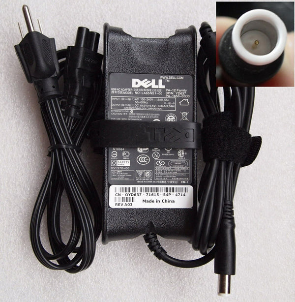 Original 65W Slim AC Adapter Power Cord for Dell Inspiron N5040 N5050 N5030 8600