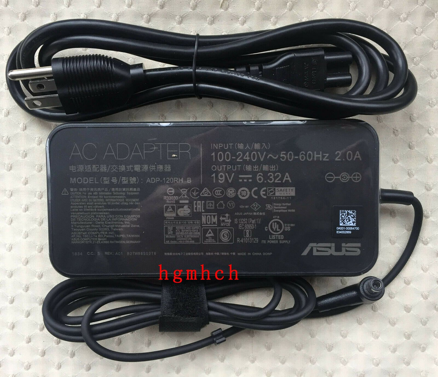 Original ASUS 120W AC Power Adapter&Cord for ASUS TUF FX705DY-AU047T,ADP-120RH B