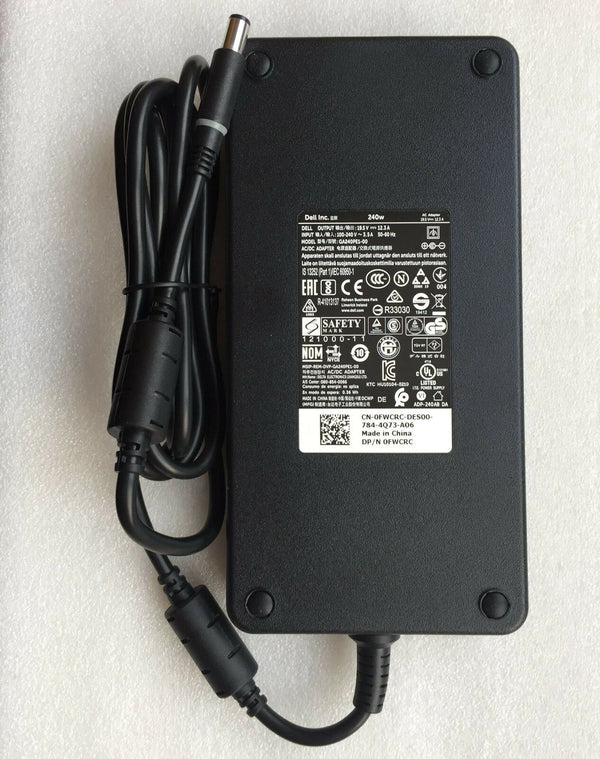 Original OEM Dell Alienware M17x R3,M17x R4 GA240PE1-00,FWCRC 240W AC/DC Adapter