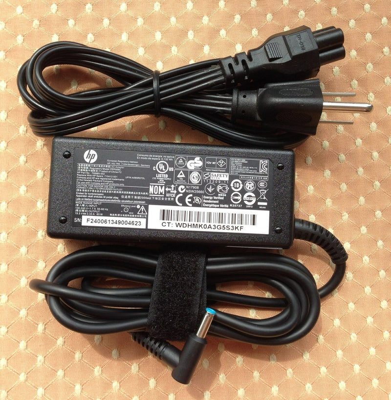 Original Genuine OEM HP 65W AC Adapter+Cord for HP Pavilion 17-E140US,710412-001