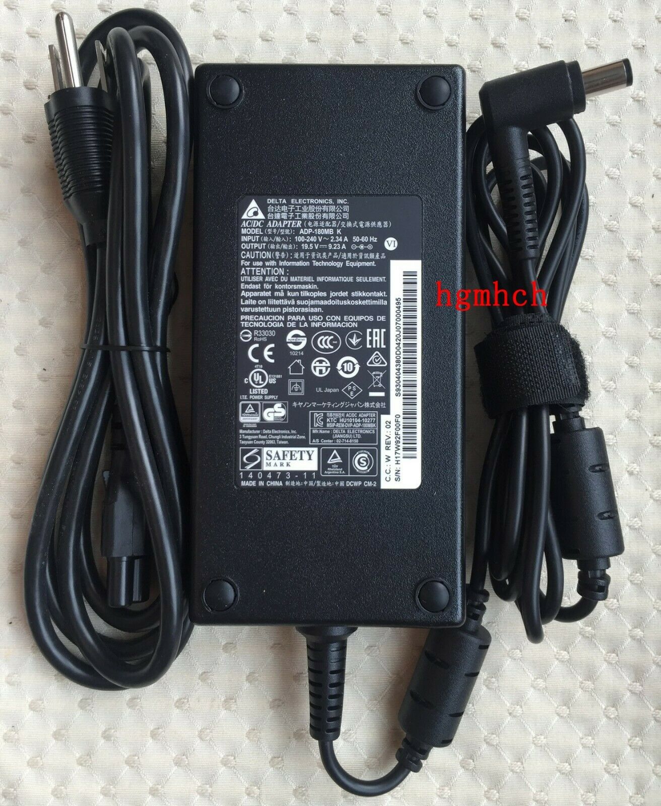 Original Delta AC Adapter&Cord for Gigabyte AORUS 15-SA-7ES0250D Gaming Notebook