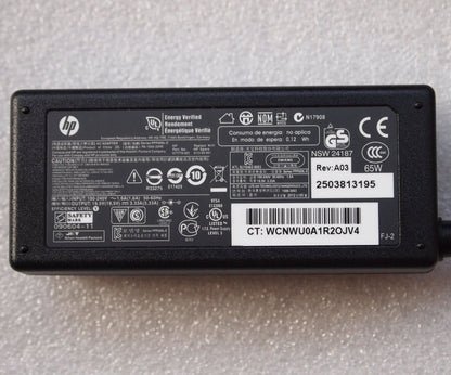 *Original Genuine OEM HP 65W AC Adapter for HP Folio 13-2000 Series Ultrabook PC