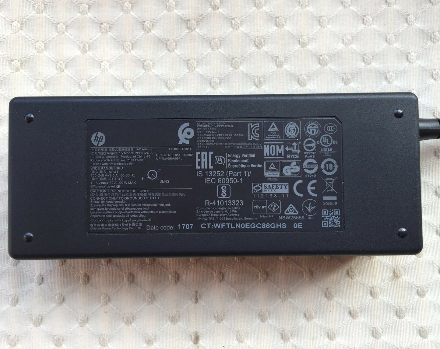 New Original HP AC/DC Adapter&Cord for HP ZBook X2 G4/4DP73US Mobile Workstation