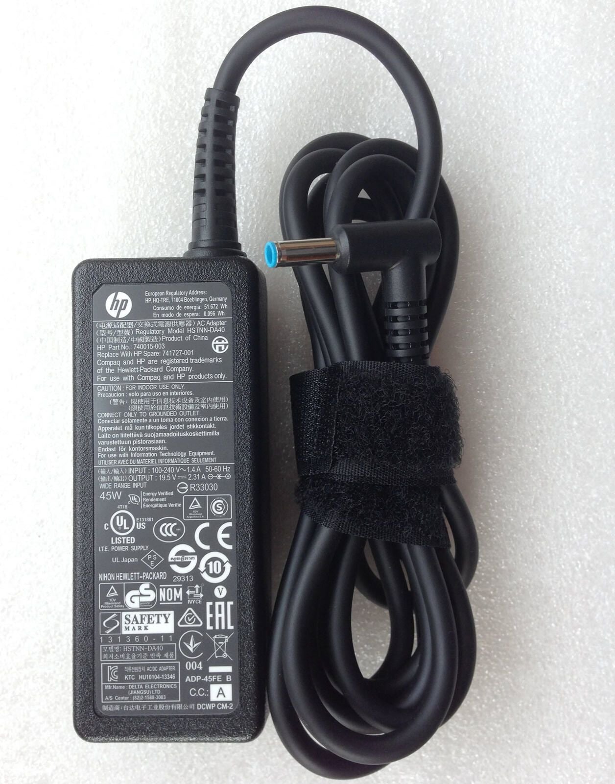Original OEM HP 45W AC Power Adapter for HP 15-r030nr,15-050nr,15-030ca,15-030wm
