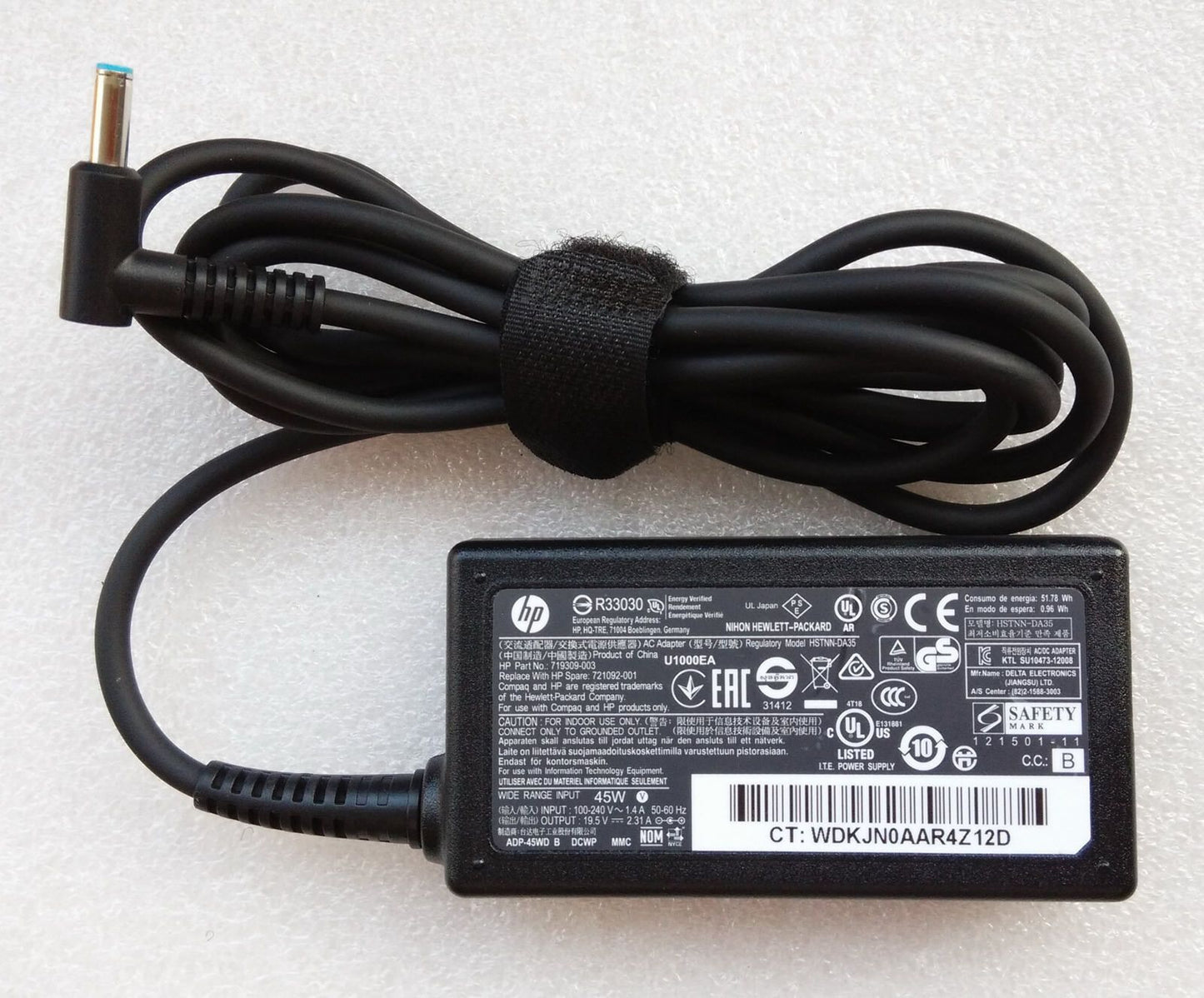 Original OEM 45W 19.5V AC Adapter for HP Pavilion 11-n010dx x360 2-in-1 Laptop