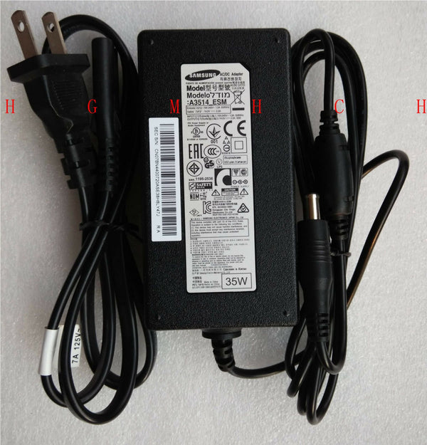 Original OEM Samsung LS24C LS24D LED Monitor A3514_ESM,14V 2.5A 35W AC Adapter@@
