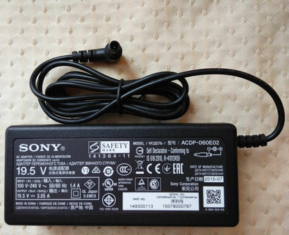 New Original OEM Sony LCD TV KDL-40R550C,ACDP-060E02,ACDP-060S02 AC Adapter&Cord