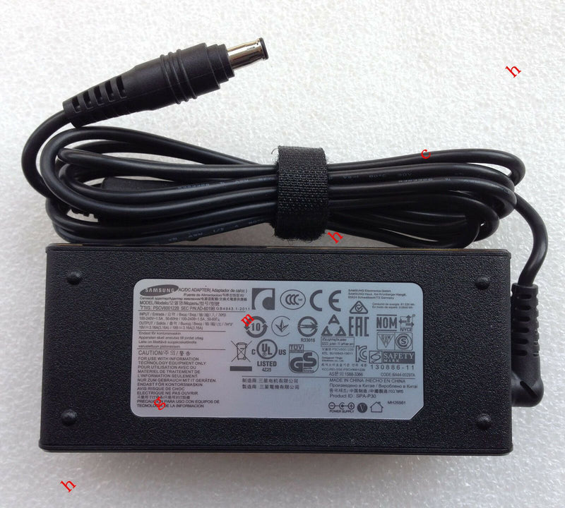 @Original Genuine OEM 60W AC Adapter+Cord for Samsung Ativ book 4 NP470R5E-K02UB