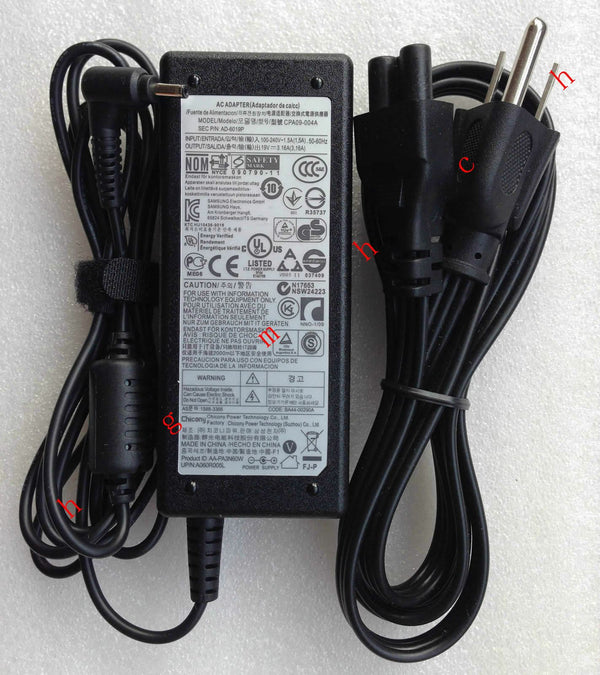 New Original Genuine OEM Samsung 60W Cord/Charger Series 7 NP740U3E-S01PL Laptop