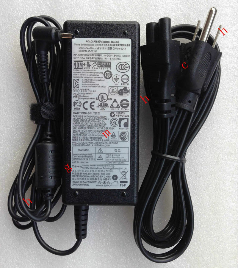 New Original Genuine OEM Samsung 60W Cord/Charger Series 7 NP740U3E-S01PL Laptop