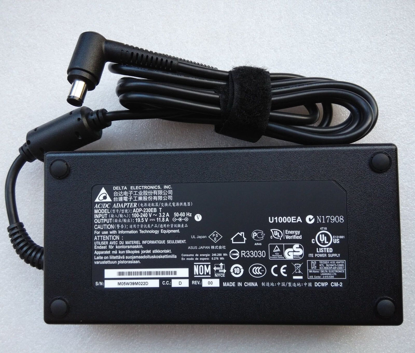 @Original Delta ASUS 230W AC Adapter&Cord for ASUS ROG G750JY-T4003H,ADP-230EB T