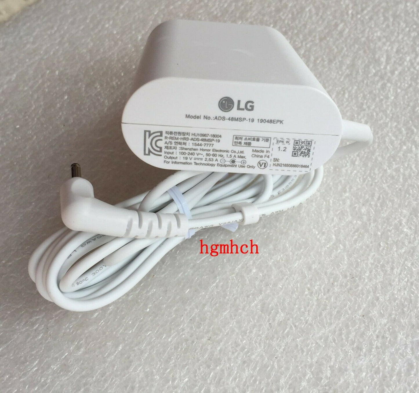 New Original LG Gram 48W 19V AC/DC Adapter for LG gram 14Z990-GR5IK Ultra Laptop