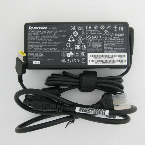 Original OEM Lenovo 3P Cord/Charge ThinkPad T460p 20FW000WUS,ADL135NDC3A,45N0501