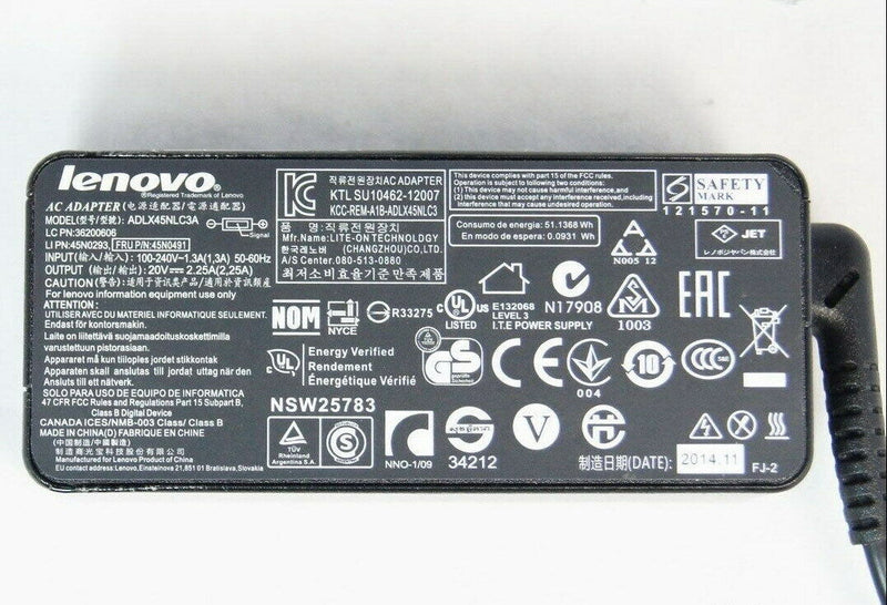 New Original OEM Lenovo AC/DC Adapter for Lenovo ThinkPad L450 20DS0021US Laptop