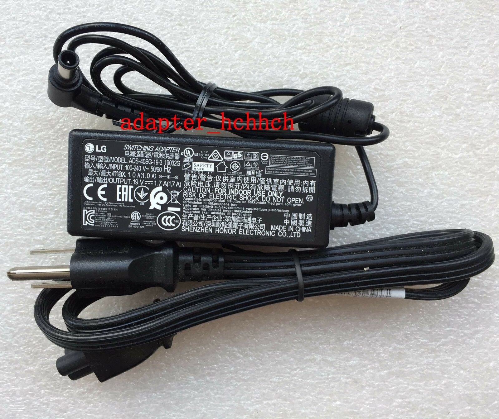HonzcSR AC/DC Adapter Compatible For LG 23 inch 23MP57VQ Computer Monitor Charger Power Supply Cord Cable HonzcSR AC/DC Adapter Compatible For LG 23 inch 23MP57VQ Computer Monitor Charger Power Supply Cord Cable