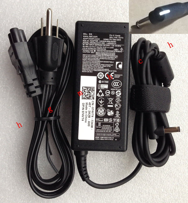 @Original Genuine OEM 65W AC Adapter for Dell XPS 18 1810,074VT4,5NW44,332-0971
