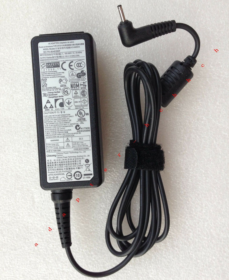 Original OEM Samsung 40W AC Cord/Charger ATIV Smart PC XE500T1C-HA1US,A12-040N1A