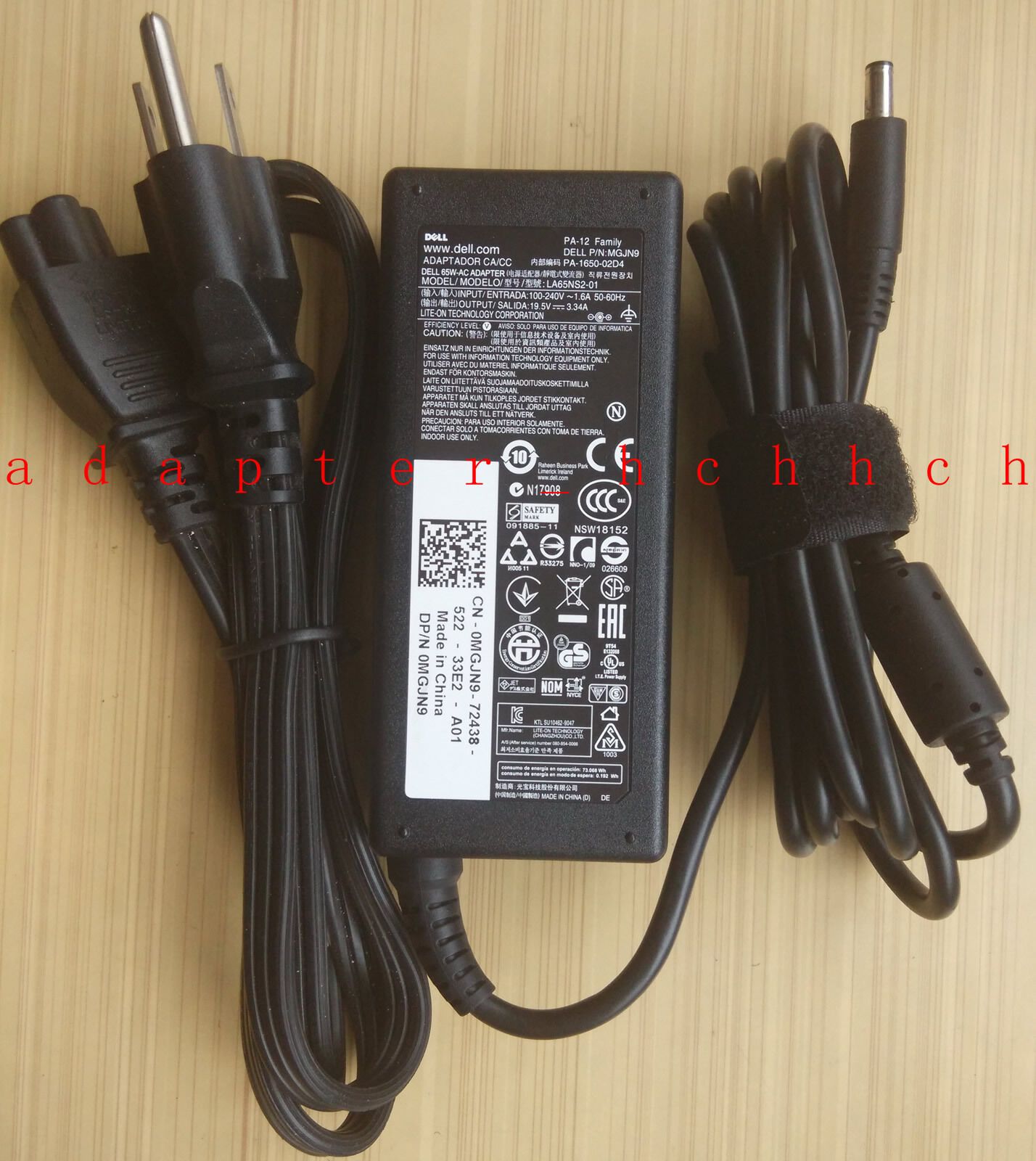 New Original OEM DELL Inspiron 13 i7348-4286sLV,MGJN9,43NY4,C2WVP 65W AC Adapter